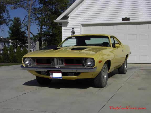 1974 Plymouth Cuda, restored. Fast Cool Car