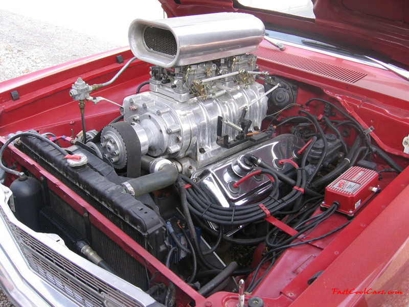 1969 Dodge Dart Hemi. Blown V8 - Red, black interior, lightning rod shifters, dual quad carbs.