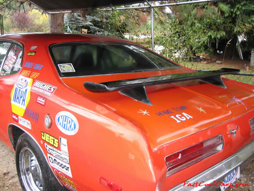 1972 Plymouth Duster - Drag racer-360 Engine, Blower driven small block