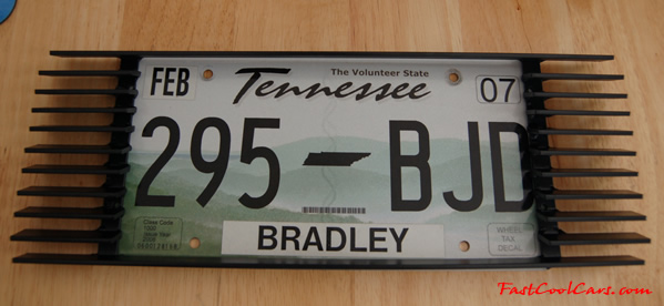 C4 Corvette custom license plate frame