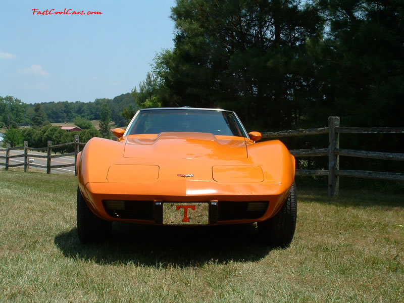 1977 Corvette,  factory orange, factory 4 speed (only 2000 made) - Only 30303 original miles