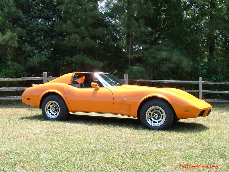 1977 Corvette,  factory orange, factory 4 speed (only 2000 made) - Only 30303 original miles
