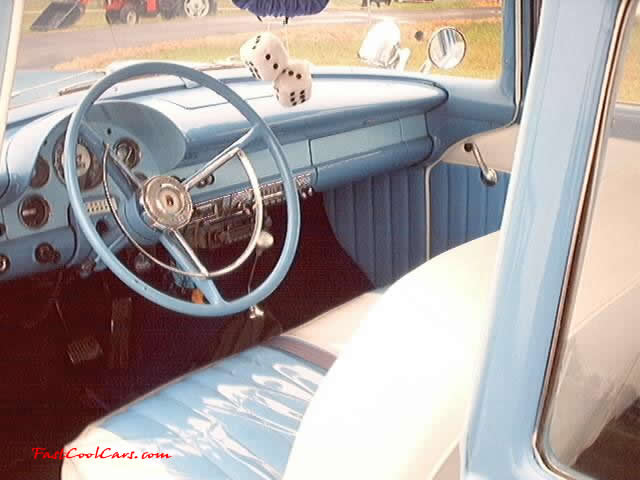 For Sale 1956 Ford - Two Tone Blue, 351W, C4 Trans, Lokar shift, Elec. Ign.