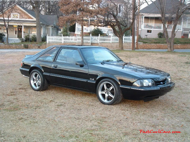1991 LX Hatchback 5.0 5 speed Black with Grey/Black interior. Completely restored