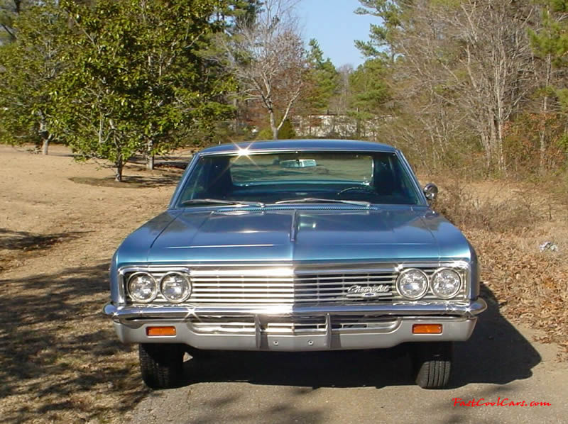 1966 Chevrolet Impala - 396 Engine - 400 turbo transmission totally original low mileage numbers matching Impala Exterior is Marina Blue with all original Black vinyl interior For Sale!