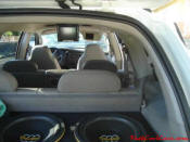 2002 Dodge Durango SLT 4.7 White w/white powder coated rims Third row seat, Roof Rack, tinted windows, 22" velocity white rims, 5" chrome lip, lexani tires, Brand new Gabriel Shocks all around