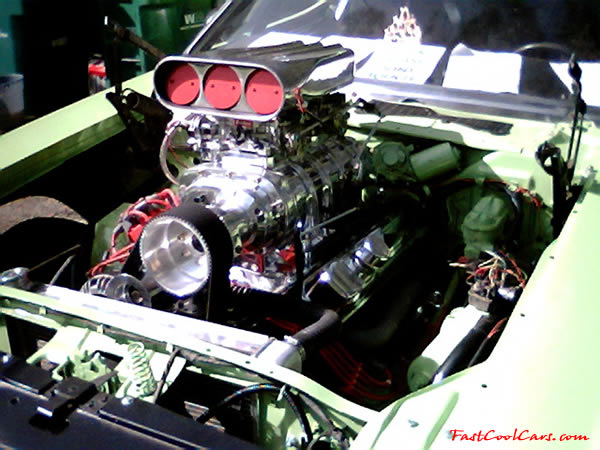 1974 Dodge challenger, it is back halfed, was a 318 manual car with rally dash , now its a blown 440 /727