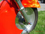 Custom T-bucket Trike V8 Chevy Custom Stroker Engine Harley Front End ~ Crazy Horse Real Fire Paint ~ 1st Place Show Winner.