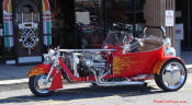 Custom T-bucket Trike V8 Chevy Custom Stroker Engine Harley Front End ~ Crazy Horse Real Fire Paint ~ 1st Place Show Winner.