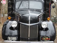 1940 Ford one ton stake bed truck.