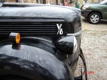 1940 Ford one ton stake bed truck.
