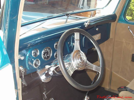 1936 Ford Pickup, nice Billet steering column, and steering wheel
