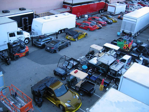 Spy pictures taken in Tokyo, Japan, of some of the cars and equipment used in Tokyo Drift - Fast and the Furious 3