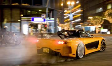 Spy pictures taken in Tokyo, Japan, of some of the cars and equipment used in Tokyo Drift - Fast and the Furious 3