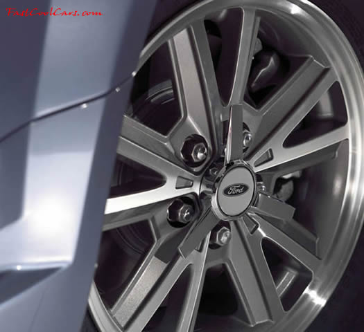 2005 Ford Mustang GT drivers side front wheel view