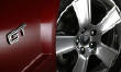 2005 Ford Mustang GT front wheel and 'GT' emblem
