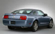 2005 Ford Mustang GT right rear view, color blue