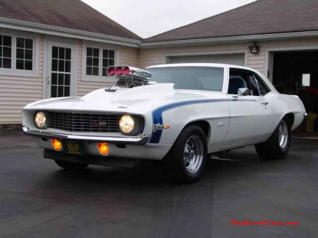 1969 Chevrolet Camaro Z28 - all steel car, supercharged, blown, huge cam, roler rockers, ported and polished, T400 built, and so much more...