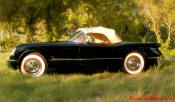 1954 Chevrolet Corvette - The second year of Corvette production, this is a rare black '54 Corvette. Fewer then a dozen were produced.