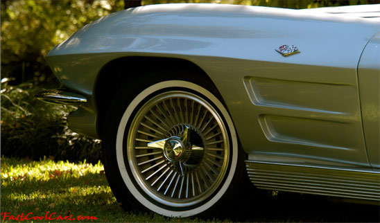 1963 Chevrolet Corvette split window coupe - The one year only split window coupe became an instant classic and marked the 10th year anniversary or the production of the Chevrolet Corvette.