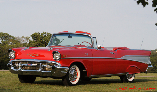 1957 Chevrolet Belair Convertible - A classic in its own right, this rare 57' Chevy Fuel-injected convertible