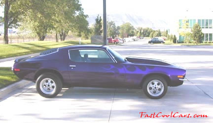 1972 Chevrolet Camaro, purple flamed, cool!!
