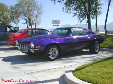 1972 Chevrolet Camaro, purple flamed, cool!!