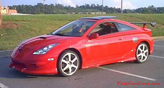 2000 Toyota celica gt red