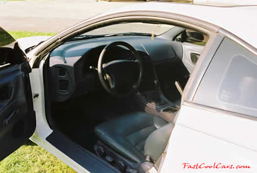 1996 Mitsubishi Eclipse RS - driver interior, 5 speed - fastcoolcars.com