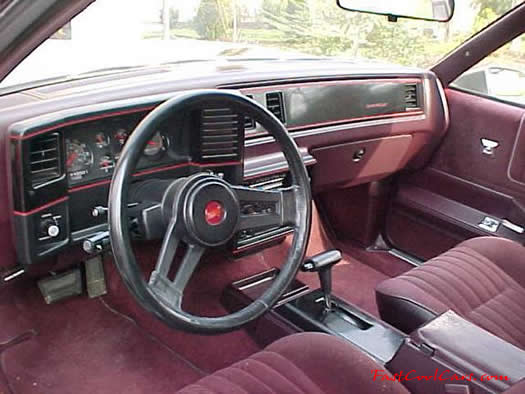 1986 Chevrolet Monte Carlo SS 305 HO very clean looking interior