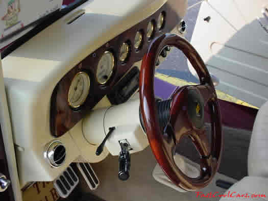1934 Ford 3 window coupe street rod custom interior, very nice - fastcoolcars.com