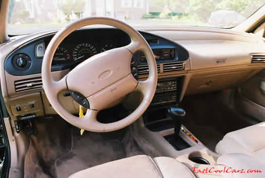 1993 Ford Taurus SHO leather tan interior, loaded with all options that year. Fast Cool Cars