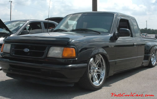 Lowriders that have been lowered, dropped, slammed, and scraping. Nice truck.