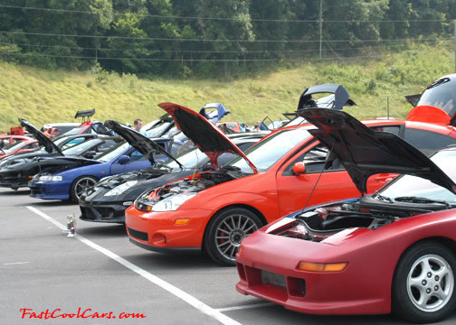 Lowriders that have been lowered, dropped, slammed, and scraping.