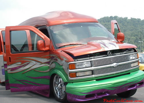 Lowriders that have been lowered, dropped, slammed, and scraping. Low rider Van.