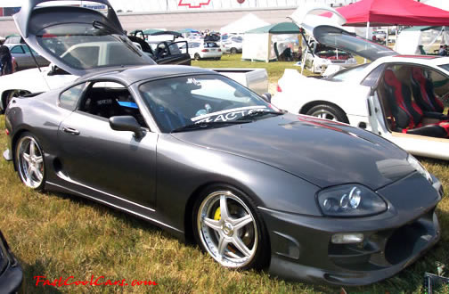 Lowriders that have been lowered, dropped, slammed, and scraping. Toyota Supra low rider.