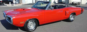 1970 Dodge Coronet R/T Convertible 440 V8, pistol grip four speed