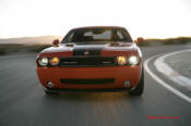 New Dodge Challenger, 6.1 V8 Hemi, 425 crank horsepower, 420 crank foot pounds of torque. SRT8