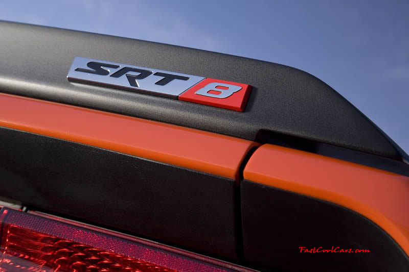 New Dodge Challenger, 6.1 V8 Hemi, 425 crank horsepower, 420 crank foot pounds of torque. SRT8