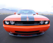 New Dodge Challenger, 6.1 V8 Hemi, 425 crank horsepower, 420 crank foot pounds of torque. SRT8