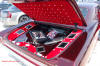 Pimped out ride, Pimp my ride with cool paint on this custom classic car. Nice interior trunk shot.