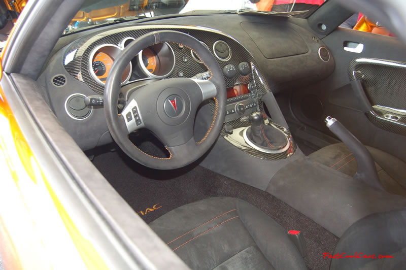 Pimped out ride, a Pontiac Solstice prototype, turbo charged, high horsepower.