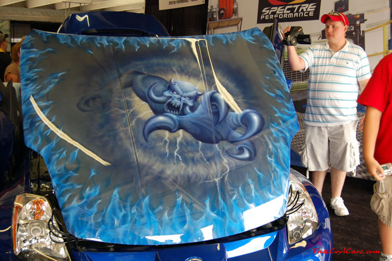 Pimped out ride, Pimp my ride with cool paint on this custom car.