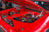 Pimped out ride, Pimp my ride with cool paint on this custom classic car. Nice engine bay shot.