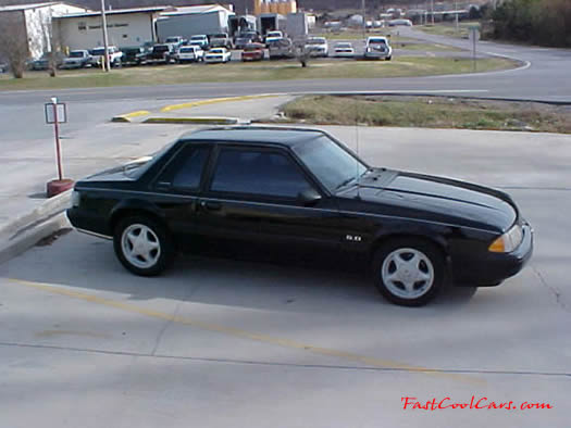 Right above picture of 1991 LX Mustang coupe, 5.0 - 5 speed