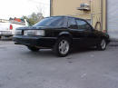 Right rear angle picture of 1991 LX Mustang coupe, 5.0 - 5 speed