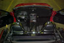 1990 Mazda Miata Roadster rear top view with the top down