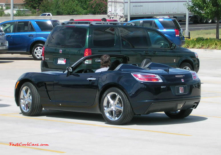 A Red Line model of the Sky was introduced on April 11, 2006 at the New York Auto Show. It uses the same 260 hp (194 kW) turbocharged Ecotec engine as the Solstice GXP, as well as the same standard 5-speed Aisin manual transmission. An automatic transmission is optional.