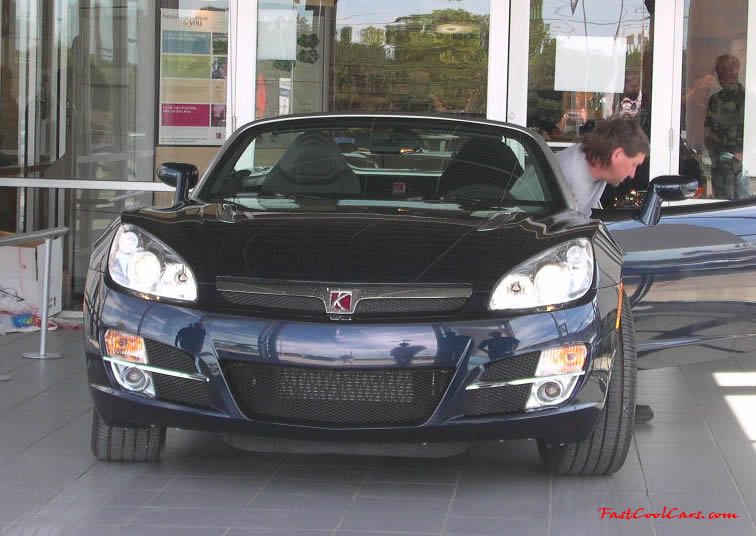 A Red Line model of the Sky was introduced on April 11, 2006 at the New York Auto Show. It uses the same 260 hp (194 kW) turbocharged Ecotec engine as the Solstice GXP, as well as the same standard 5-speed Aisin manual transmission. An automatic transmission is optional.