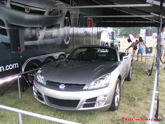 A Red Line model of the Sky was introduced on April 11, 2006 at the New York Auto Show. It uses the same 260 hp (194 kW) turbocharged Ecotec engine as the Solstice GXP, as well as the same standard 5-speed Aisin manual transmission. An automatic transmission is optional.